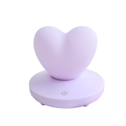 Hjerteformet LED bordlampe med touch funktion