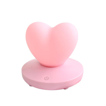 Hjerteformet LED bordlampe med touch funktion