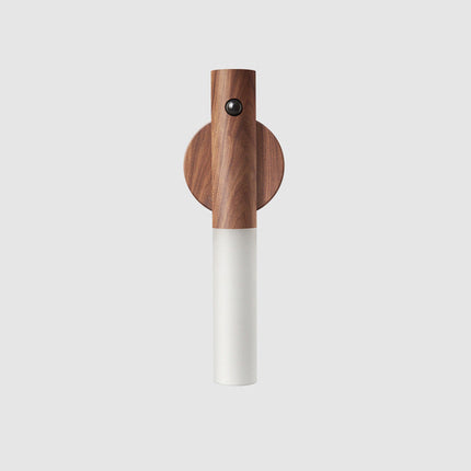 Magnetisk LED væglampe i træ design