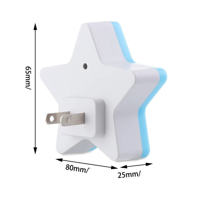 Stjerne væglampe med fjernbetjening