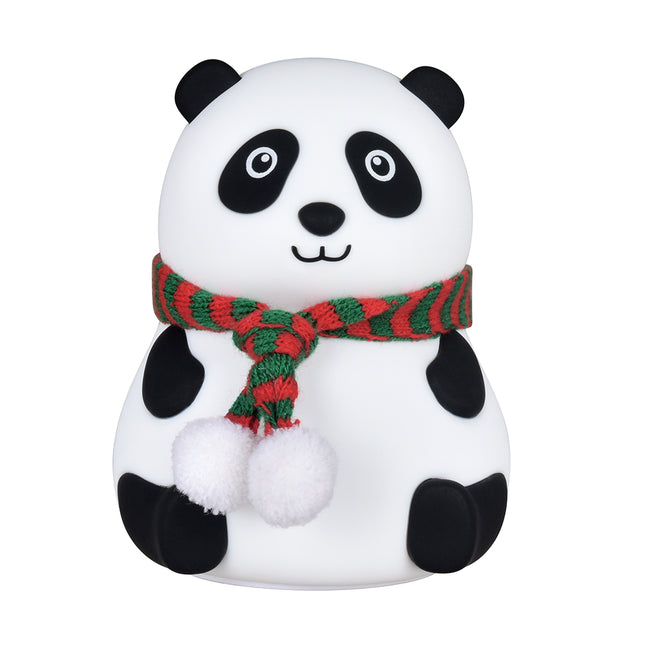 Sød panda natlampe i blød silikone