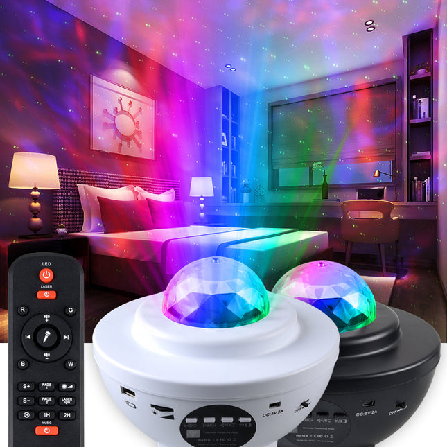 Stjernehimmel projektor lampe med fjernbetjening