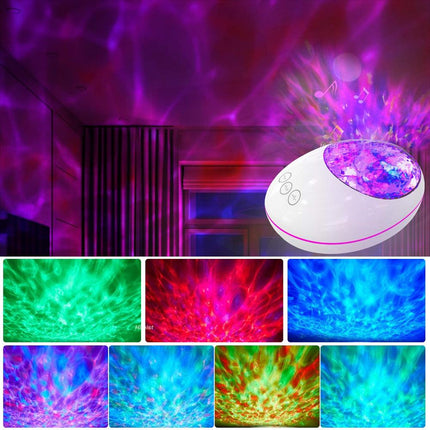 Farverig galakse projektor lampe med Bluetooth