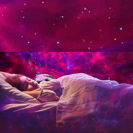 Farverig galakse projektor lampe med Bluetooth