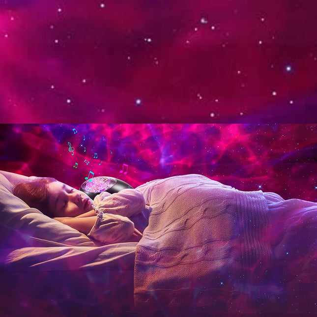 Farverig galakse projektor lampe med Bluetooth