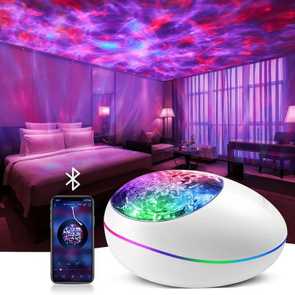 Farverig galakse projektor lampe med Bluetooth