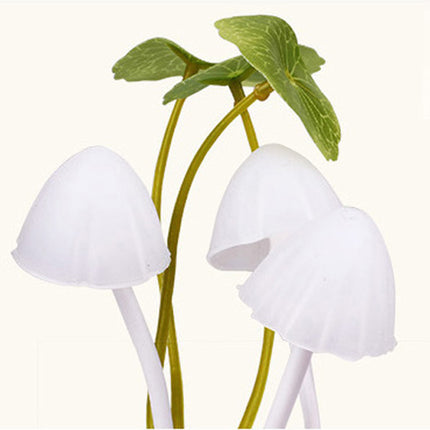 Farverig svampe natlampe til stikkontakt