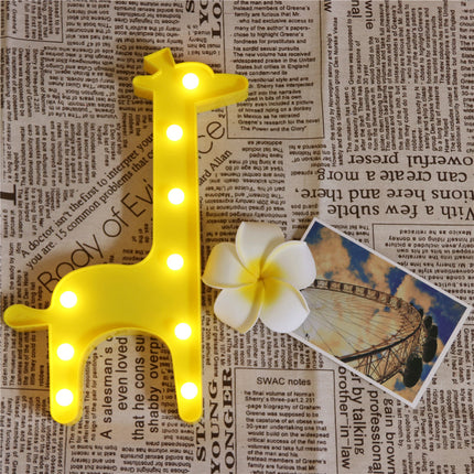 Dekorativ giraf LED lampe til børneværelset