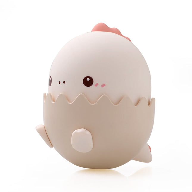 Farverig LED dinosaurus natlampe i æg