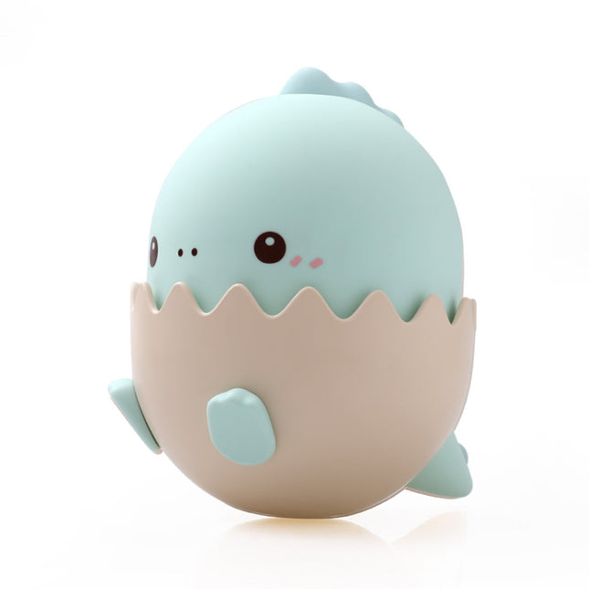 Farverig LED dinosaurus natlampe i æg