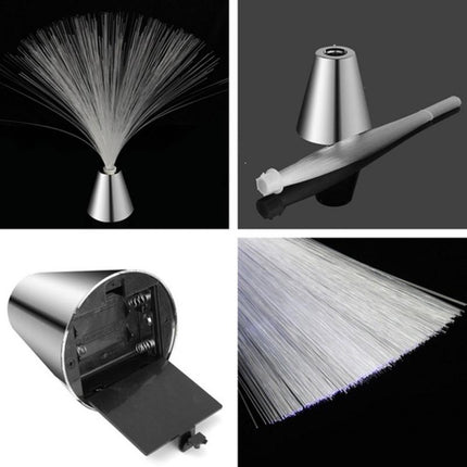 Fiberoptisk LED lampe med farveskift