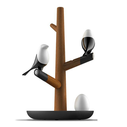 LED-bordlampe med fugle på et træ