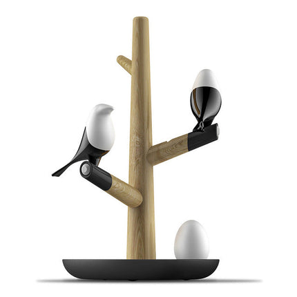 LED-bordlampe med fugle på et træ