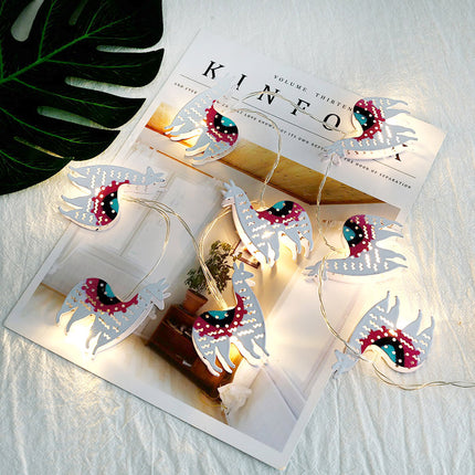 Dekorativ lyskæde med lama figurer