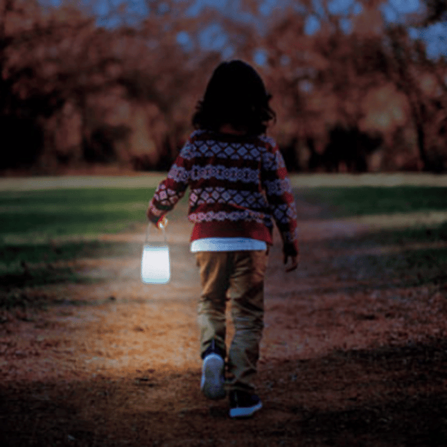 Transportabel genopladelig lanterne med USB