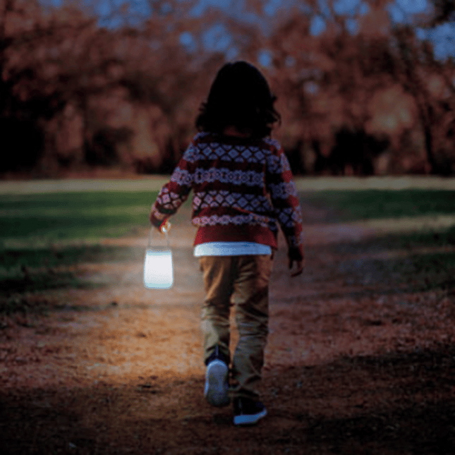 Transportabel genopladelig lanterne med USB