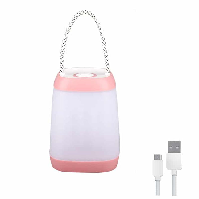 Transportabel genopladelig lanterne med USB