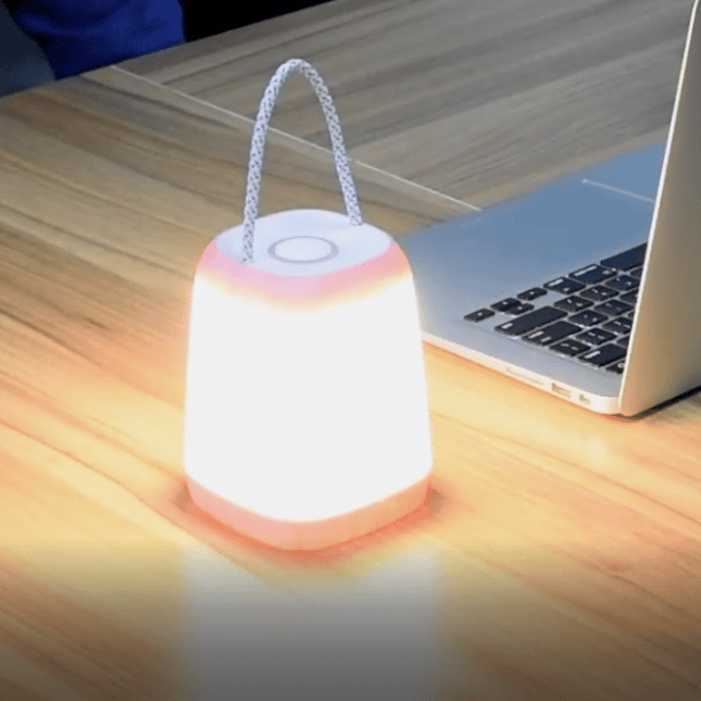 Transportabel genopladelig lanterne med USB