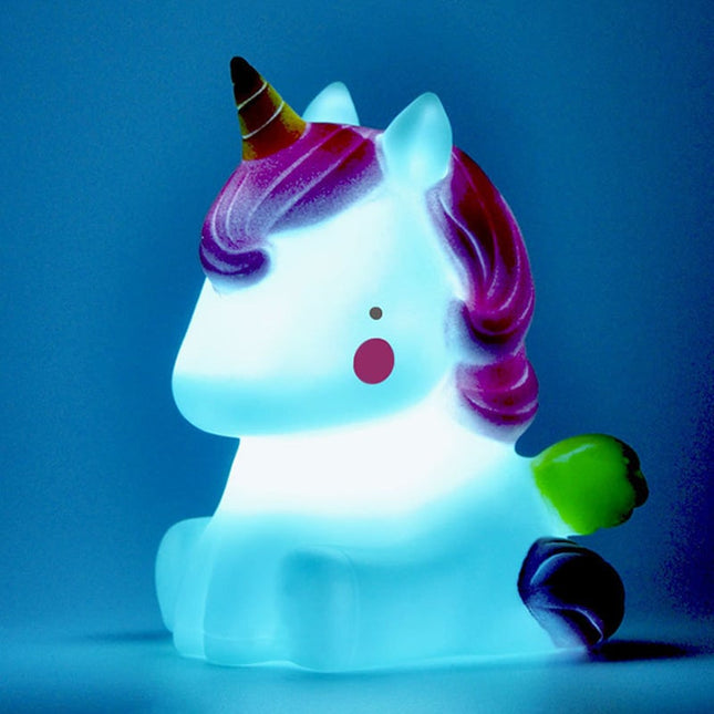 Sød mini enhjørning LED natlampe