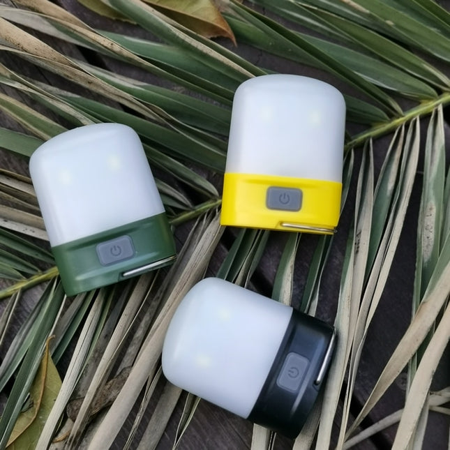 Genopladelig mini lomme natlampe til camping