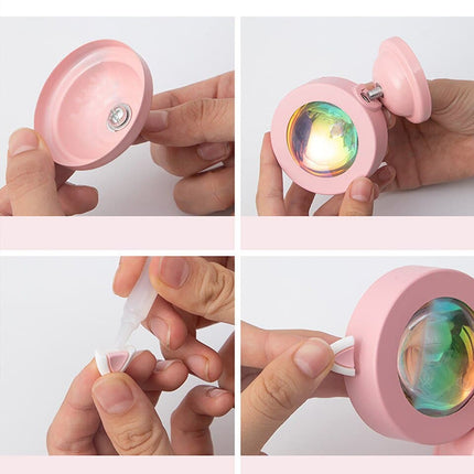 Mini USB LED lampe med 15 farver