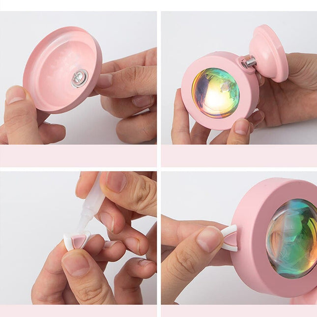 Mini USB LED lampe med 15 farver