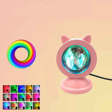 Mini USB LED lampe med 15 farver