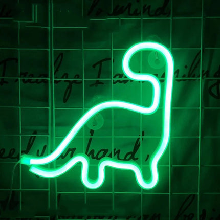 Dinosaur LED neonskilt til børneværelset