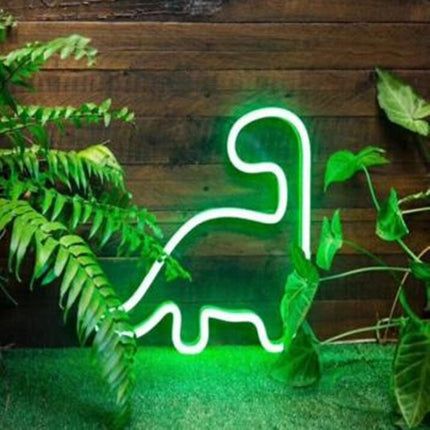 Dinosaur LED neonskilt til børneværelset