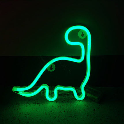 Dinosaur LED neonskilt til børneværelset