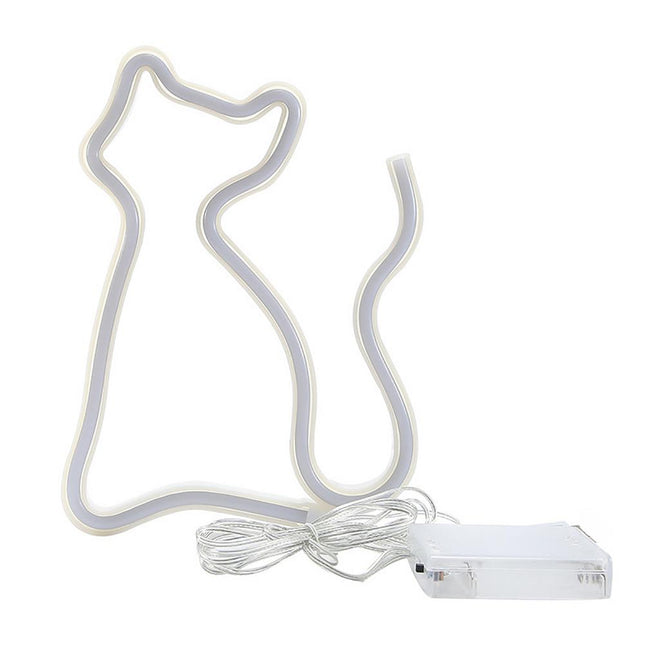 Kat LED neon lampe til væg