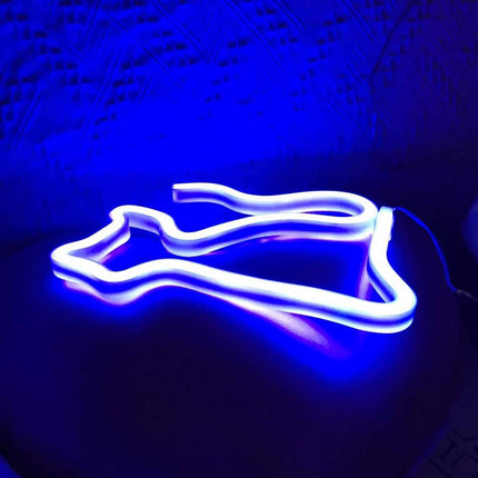 Kat LED neon lampe til væg