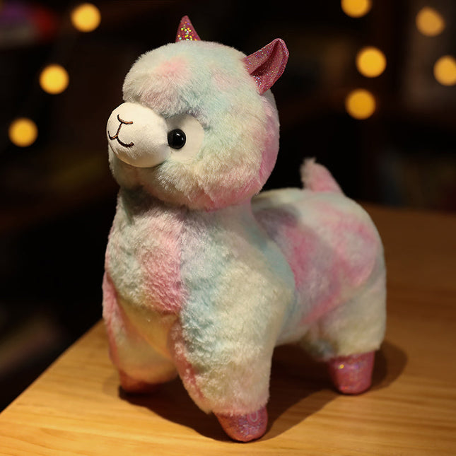 Lysende lama bamse med LED lys