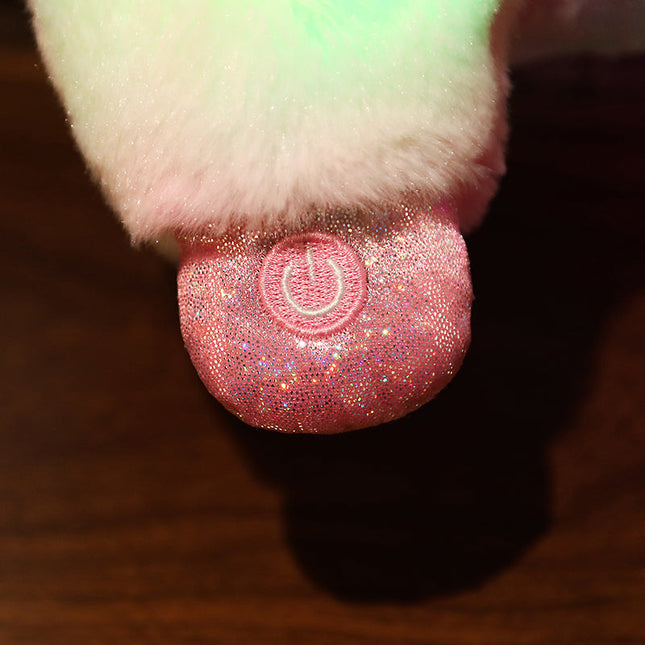 Lysende lama bamse med LED lys