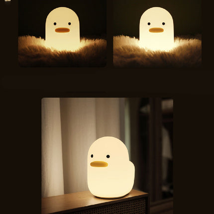 Lille and natlampe i silikone med timer