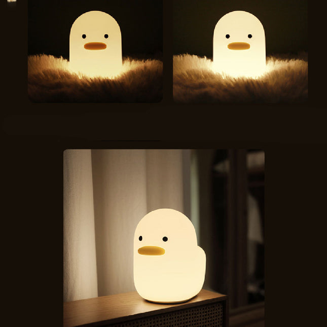 Lille and natlampe i silikone med timer