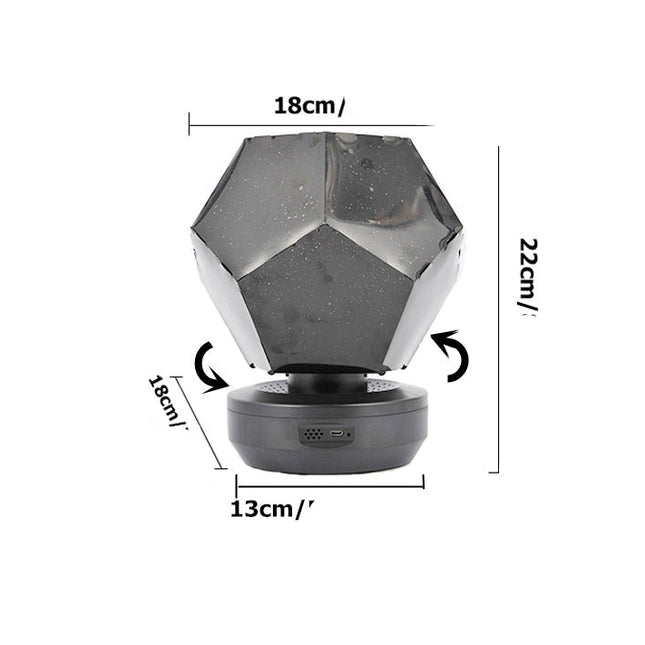 Stjernehimmel projektor natlampe til børneværelset