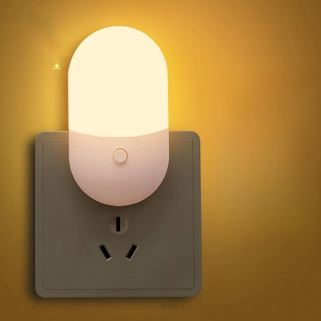 Tofarvet LED vågelampe til stikkontakt