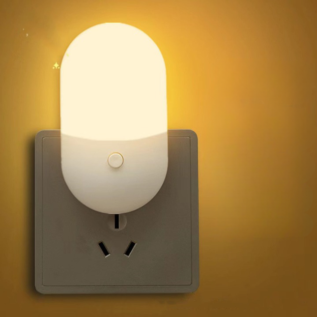 Tofarvet LED vågelampe til stikkontakt