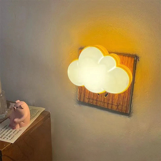 Sky natlampe til stikkontakt til børn