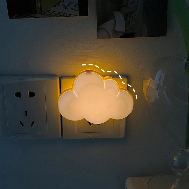 Sky natlampe til stikkontakt til børn