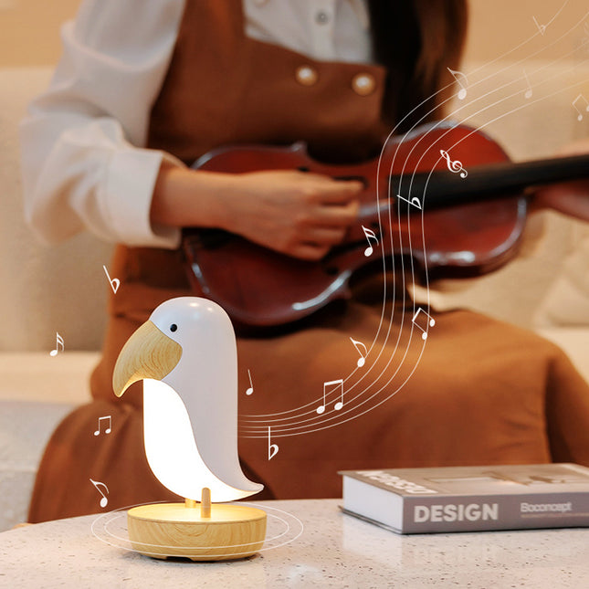 Dekorativ natlampe formet som en fugl