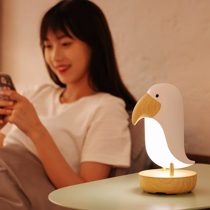 Dekorativ natlampe formet som en fugl