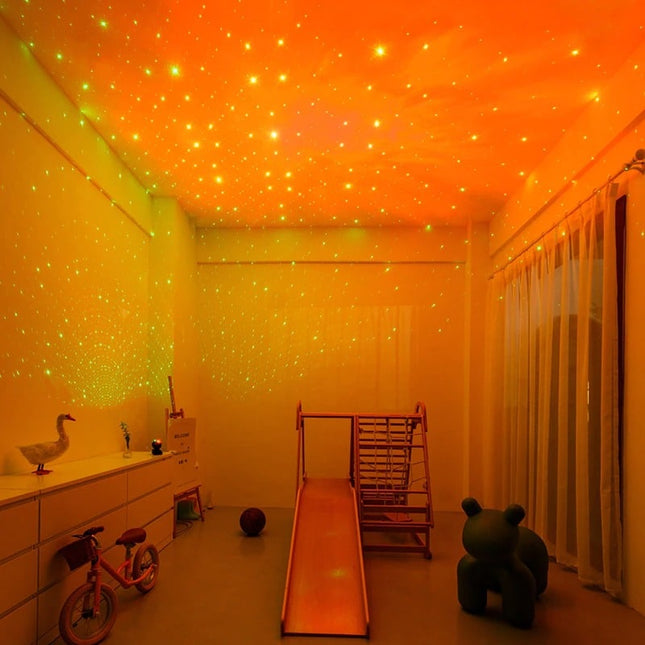 Sort astronaut stjernehimmel LED projektor