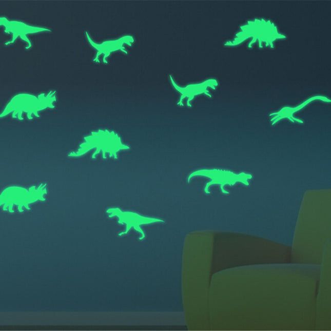 Selvlysende dinosaur wallstickers til loft