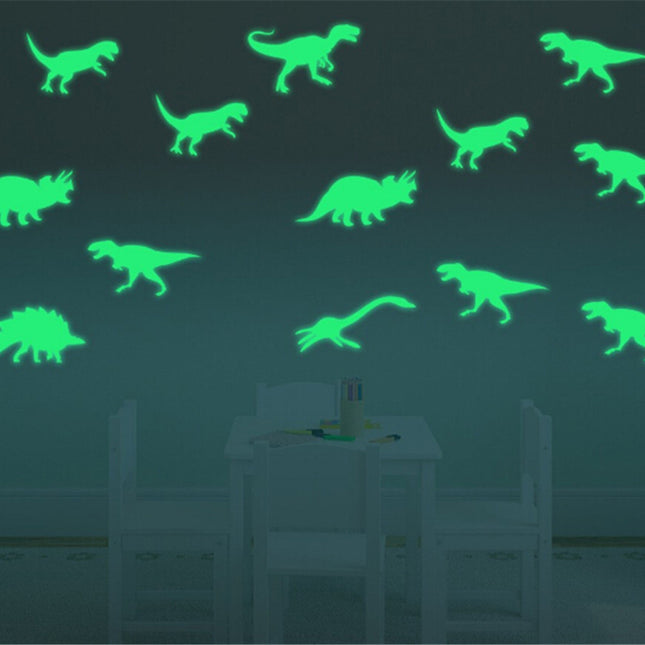 Selvlysende dinosaur wallstickers til loft