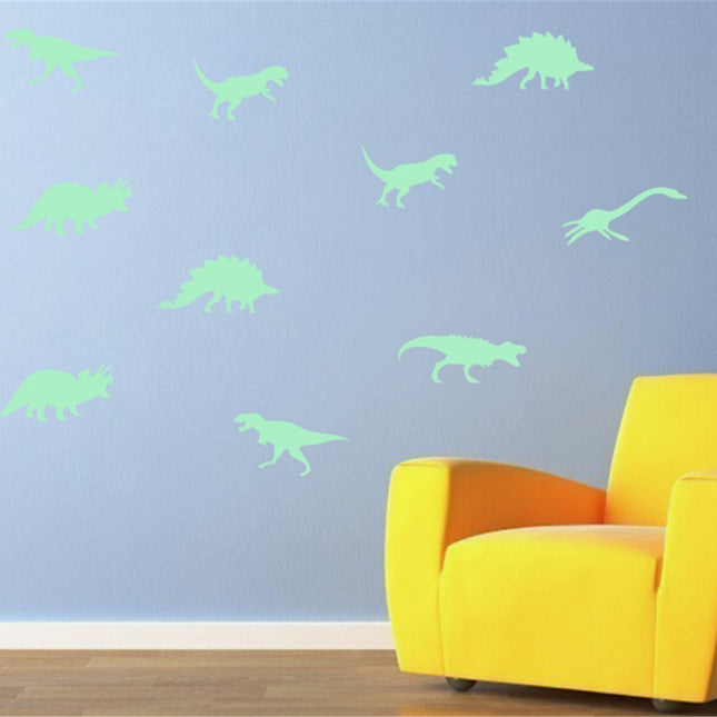 Selvlysende dinosaur wallstickers til loft