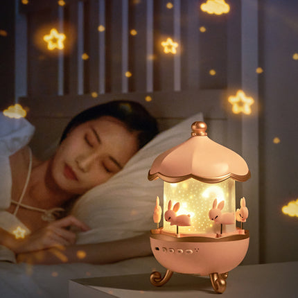 Roterende stjerneprojektor med Bluetooth højtaler