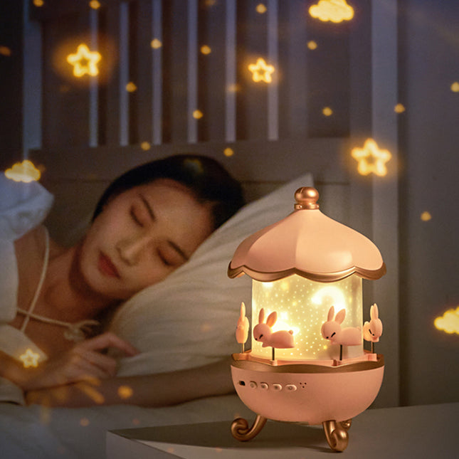 Roterende stjerneprojektor med Bluetooth højtaler