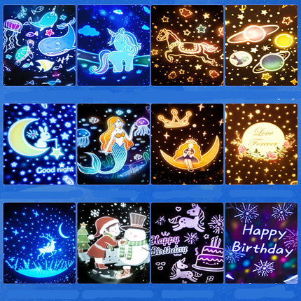 Roterende stjerneprojektor med Bluetooth højtaler